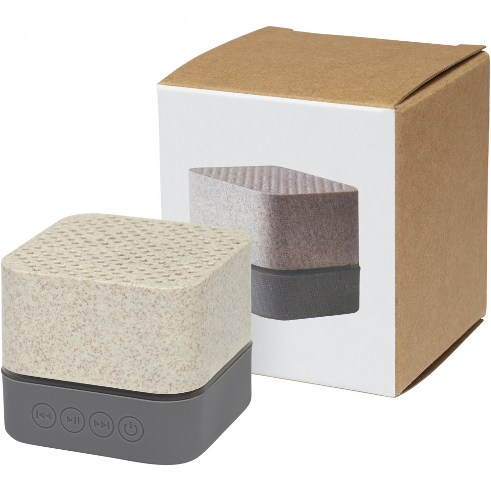 Logotrade promotional product picture of: Aira wheat straw Bluetooth® speaker