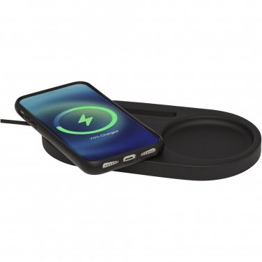 Logo trade corporate gift photo of: Klip 5W wireless charging desk organizer