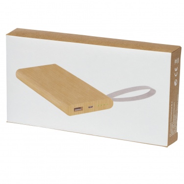 Logo trade corporate gifts picture of: Tulda 5000 mAh bamboo power bank