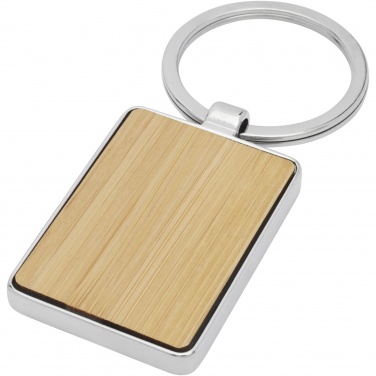 Logotrade corporate gift image of: Neta bamboo rectangular keychain
