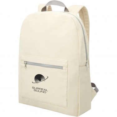 Logotrade promotional gift picture of: Pheebs 450 g/m² recycled cotton and polyester backpack 10L