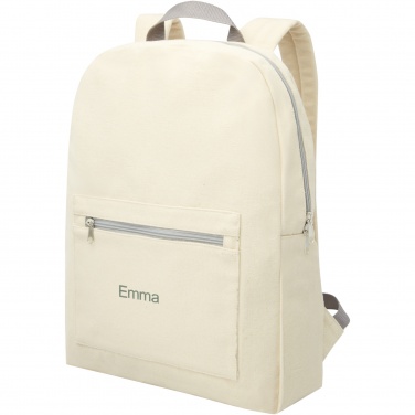 Logotrade advertising product image of: Pheebs 450 g/m² recycled cotton and polyester backpack 10L