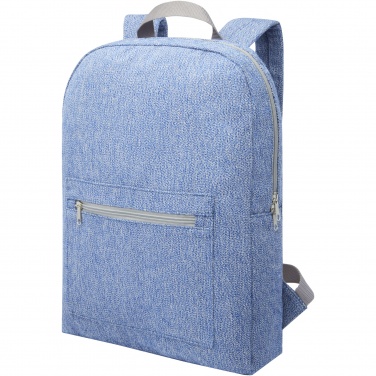 Logotrade advertising product picture of: Pheebs 450 g/m² recycled cotton and polyester backpack 10L