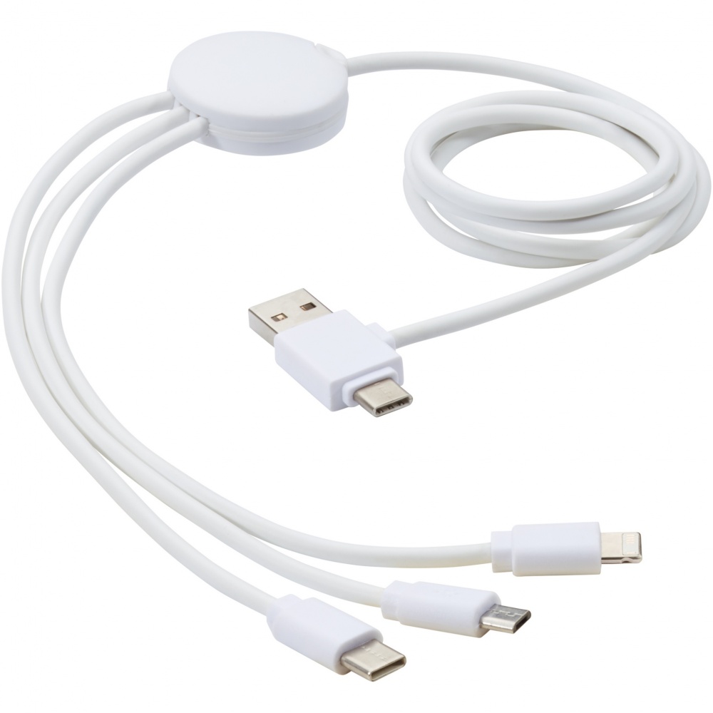 Logotrade promotional giveaway image of: Pure 5-in-1 charging cable with antibacterial additive