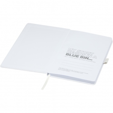 Logo trade promotional giveaway photo of: Honua A5 recycled paper notebook with recycled PET cover