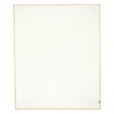 Logotrade corporate gift image of: Marigold GRS certified RPET polar fleece and sherpa blanket