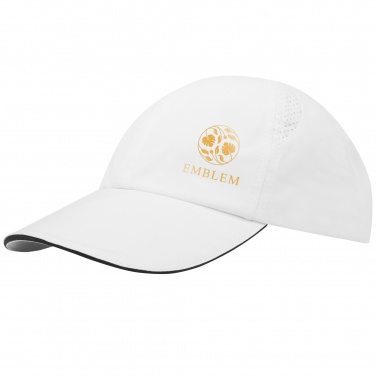 Logo trade promotional giveaways image of: Morion 6 panel GRS recycled cool fit sandwich cap