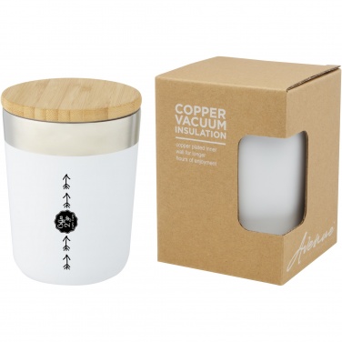 Logotrade promotional merchandise image of: Lagan 300 ml stainless steel tumbler with bamboo lid