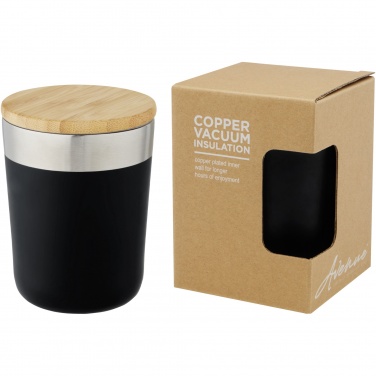 Logotrade promotional giveaway picture of: Lagan 300 ml stainless steel tumbler with bamboo lid