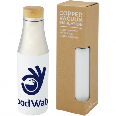 Logotrade advertising product picture of: Hulan 540 ml copper vacuum insulated stainless steel bottle with bamboo lid