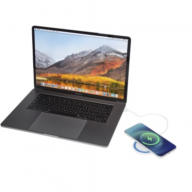 Logo trade corporate gifts image of: Peak 10W magnetic wireless charging pad