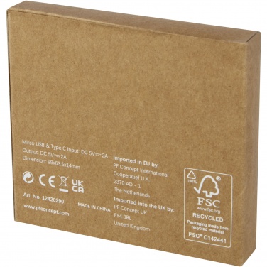 Logotrade business gift image of: Loop 5000 mAh recycled plastic power bank