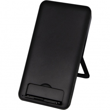 Logo trade promotional giveaways image of: Loop 10W recycled plastic wireless charging pad with phone stand
