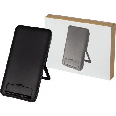 Logotrade promotional merchandise image of: Loop 10W recycled plastic wireless charging pad with phone stand