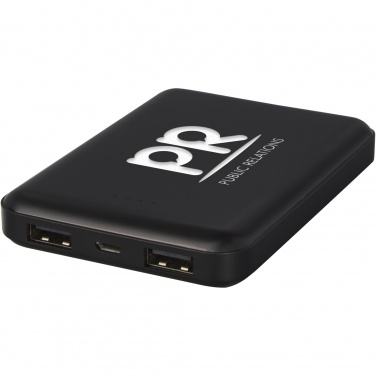 Logo trade promotional giveaways image of: Gleam 5000 mAh ultra slim light-up power bank