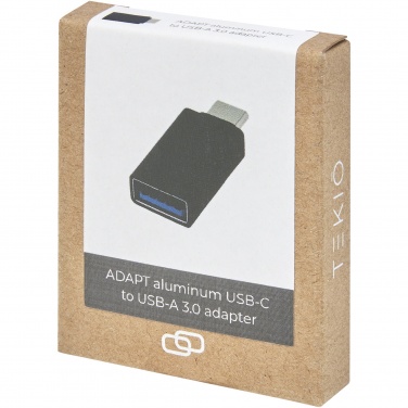 Logo trade promotional products picture of: ADAPT aluminum USB-C to USB-A 3.0 adapter