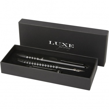 Logo trade promotional merchandise image of: Tactical Dark duo pen gift box