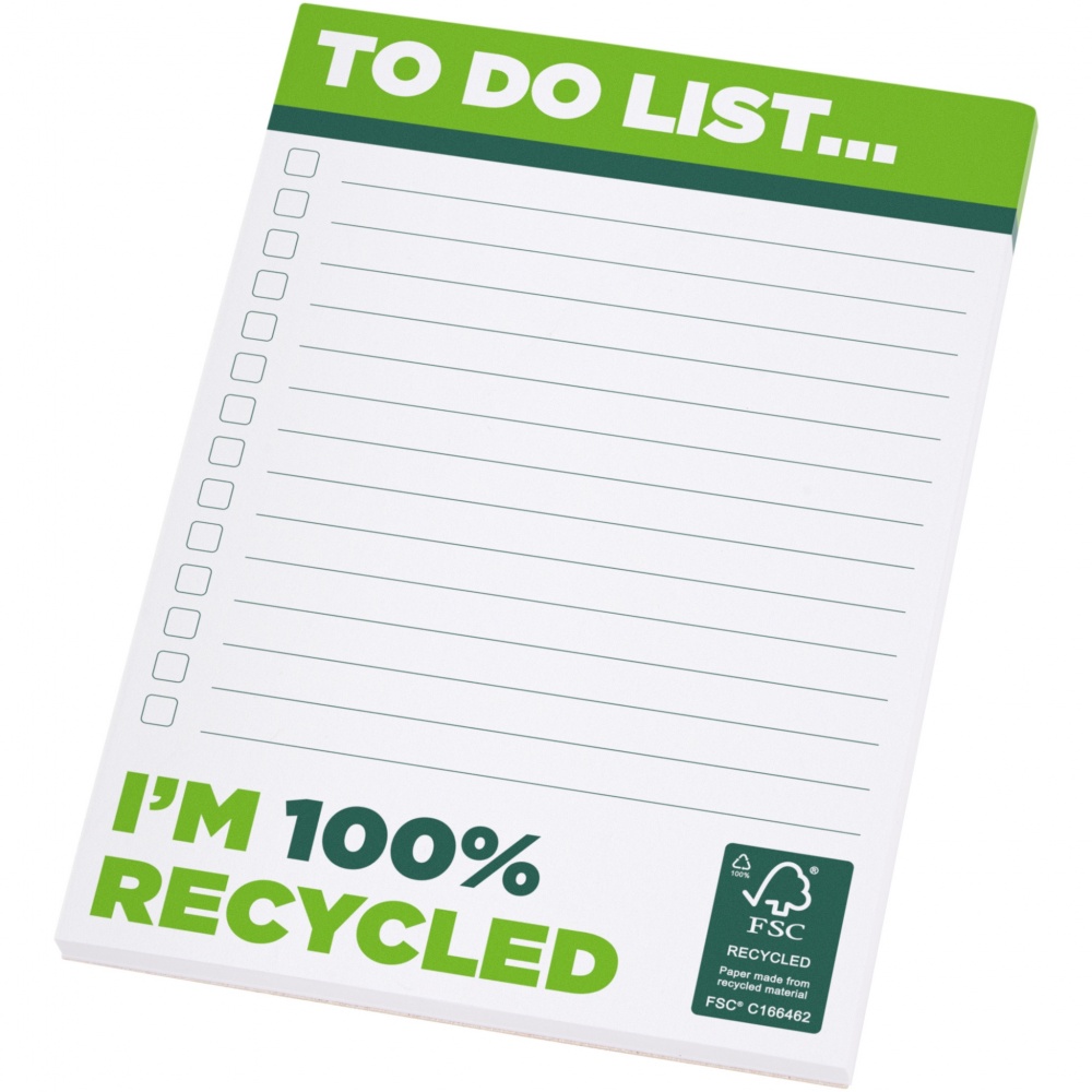 Logotrade promotional product image of: Desk-Mate® A6 recycled notepad
