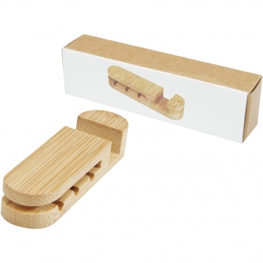 Logo trade advertising products image of: Edulis bamboo cable manager 