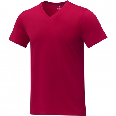 Logo trade advertising products image of: Somoto short sleeve men's V-neck t-shirt 