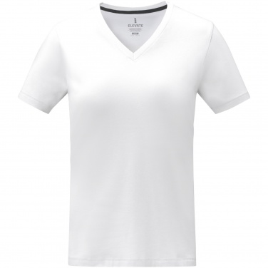 Logo trade promotional gifts image of: Somoto short sleeve women's V-neck t-shirt 