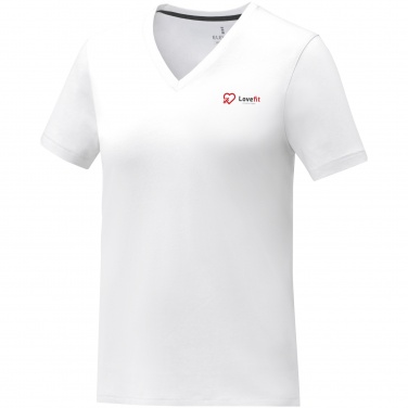 Logotrade promotional giveaway picture of: Somoto short sleeve women's V-neck t-shirt 