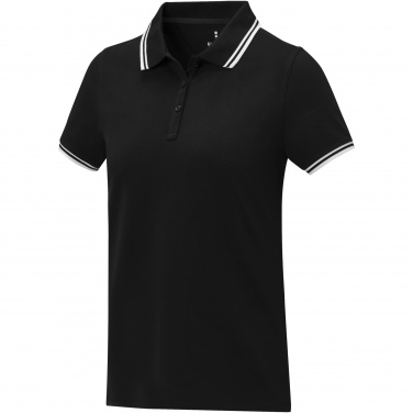 Logo trade promotional products image of: Amarago short sleeve women's tipping polo