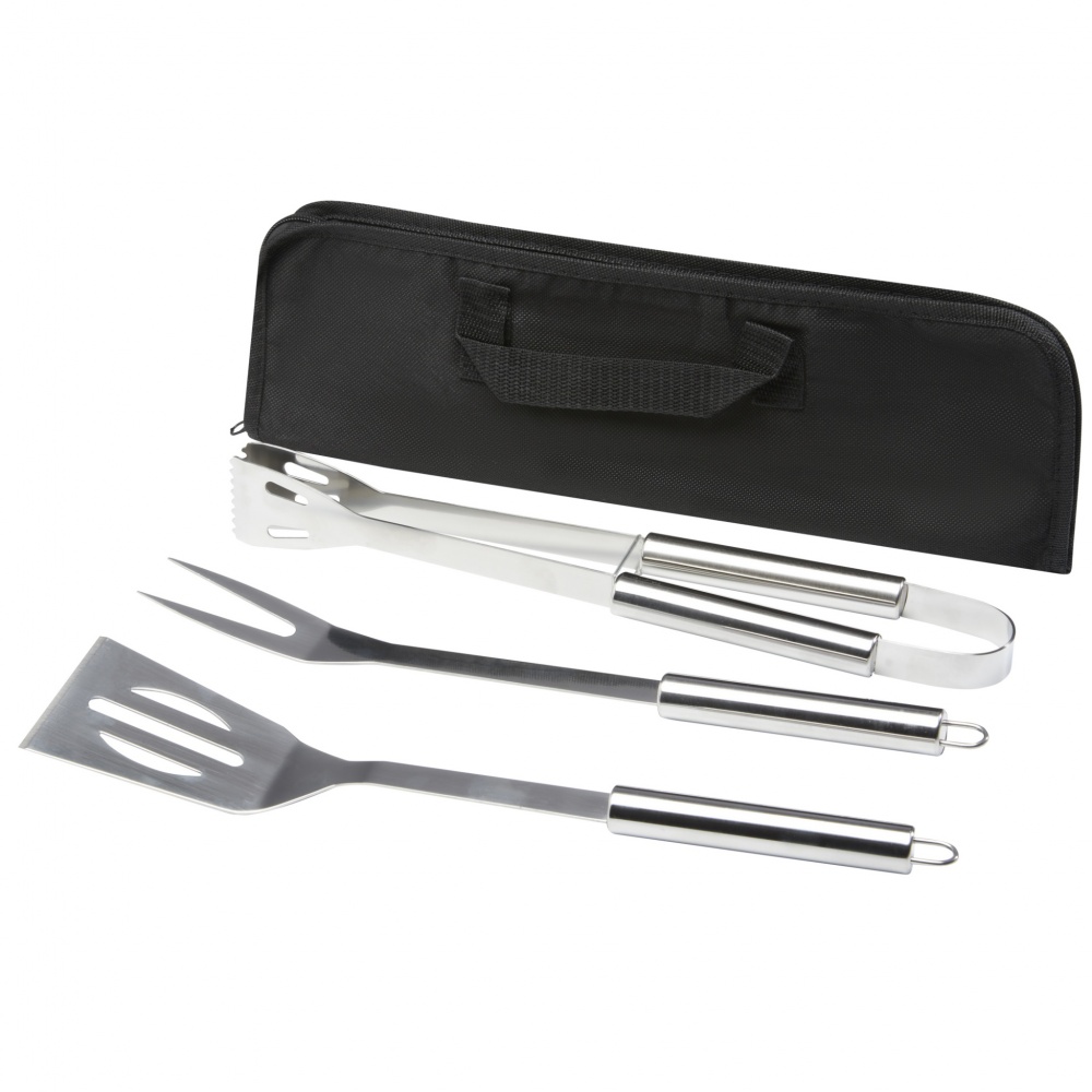 Logo trade promotional merchandise image of: Barcabo BBQ 3-piece set
