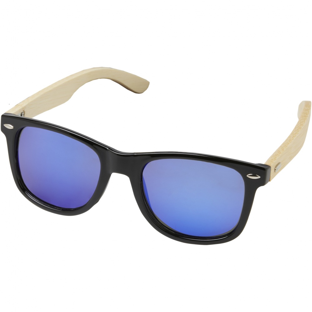 Logo trade promotional products picture of: Taiyō rPET/bamboo mirrored polarized sunglasses in gift box