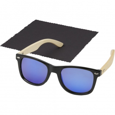 Logotrade corporate gift picture of: Taiyō rPET/bamboo mirrored polarized sunglasses in gift box