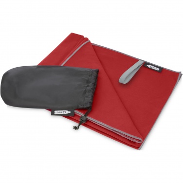 Logo trade promotional item photo of: Pieter recycled PET ultra lightweight and quick dry towel 130 x 80 cm