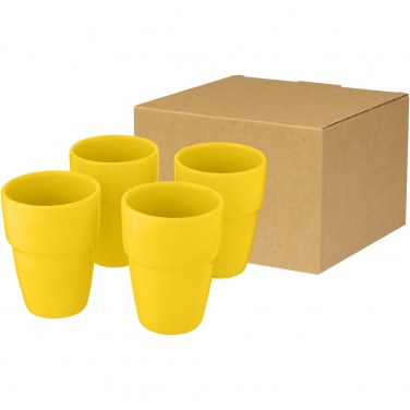 Logotrade business gift image of: Staki 4-piece 280 ml stackable mug gift set