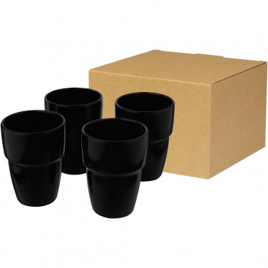 Logotrade corporate gift image of: Staki 4-piece 280 ml stackable mug gift set