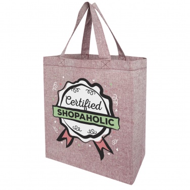 Logo trade promotional giveaway photo of: Pheebs 150 g/m² recycled gusset tote bag 13L