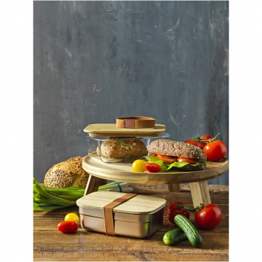 Logotrade business gifts photo of: Tite stainless steel lunch box with bamboo lid