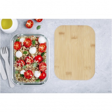 Logotrade business gifts photo of: Roby glass lunch box with bamboo lid