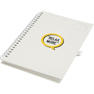 Logo trade promotional merchandise image of: Dairy Dream A5 size reference recycled milk cartons spiral notebook