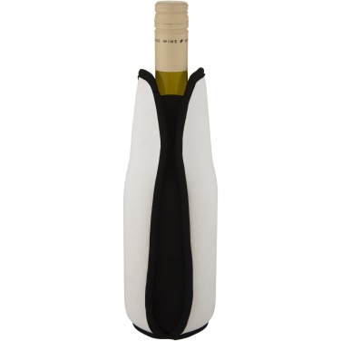 Logo trade business gifts image of: Noun recycled neoprene wine sleeve holder