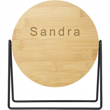 Logo trade business gifts image of: Hyrra bamboo standing mirror