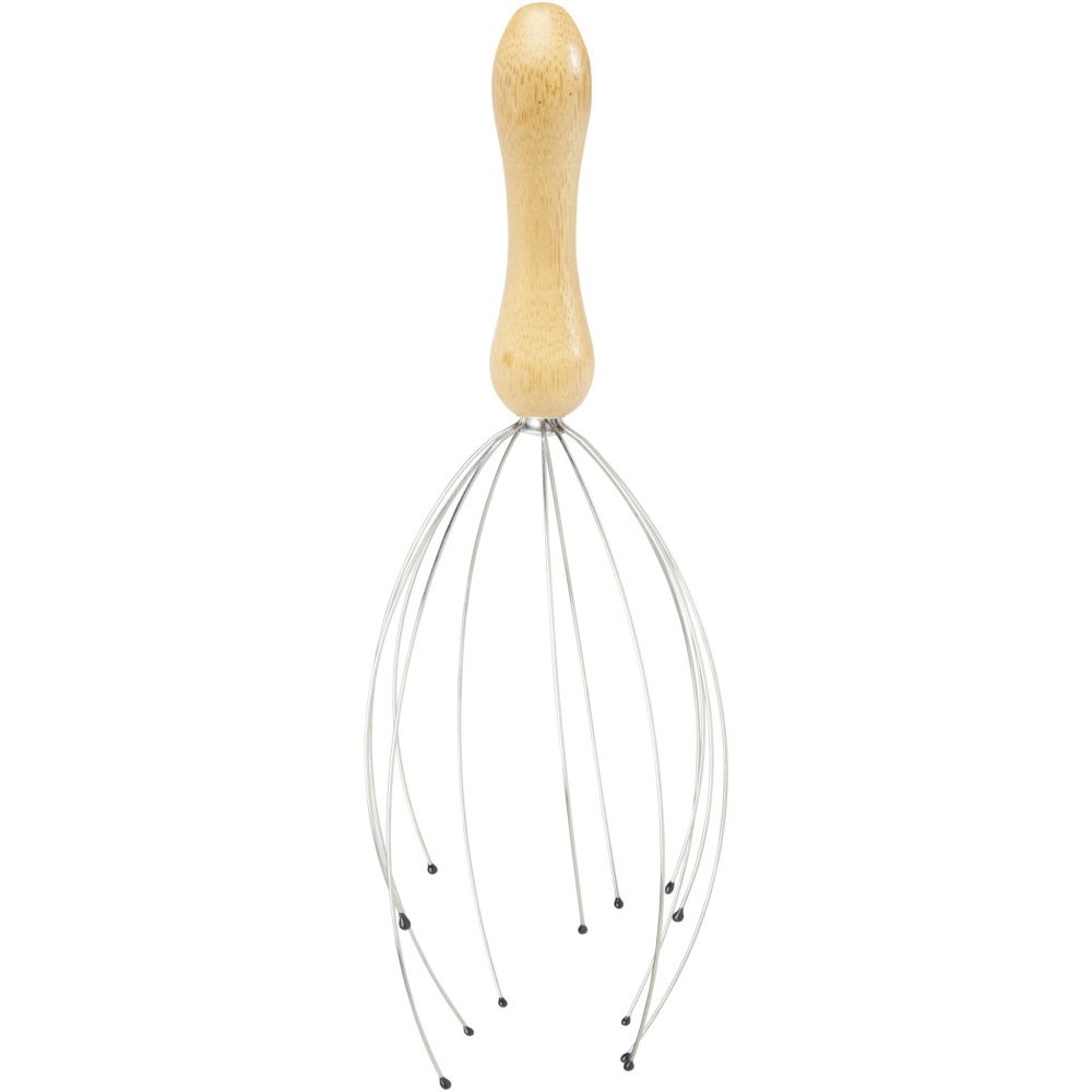 Logo trade promotional giveaways image of: Hator bamboo head massager