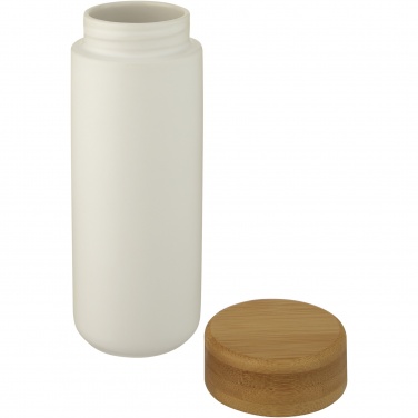 Logo trade advertising product photo of: Lumi 300 ml ceramic tumbler with bamboo lid