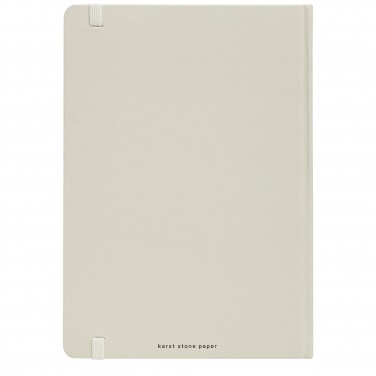 Logotrade promotional item image of: Karst® A5 stone paper hardcover notebook - lined
