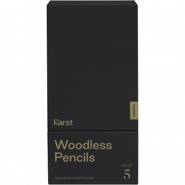 Logo trade promotional merchandise image of: Karst® 5-pack 2B woodless graphite pencils