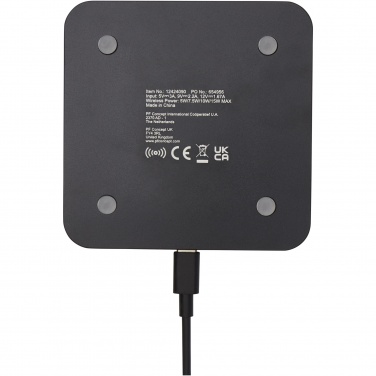 Logotrade promotional merchandise image of: Hybrid 15W premium wireless charging pad