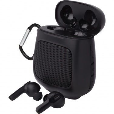 Logotrade corporate gift picture of: Remix auto pair True Wireless earbuds and speaker