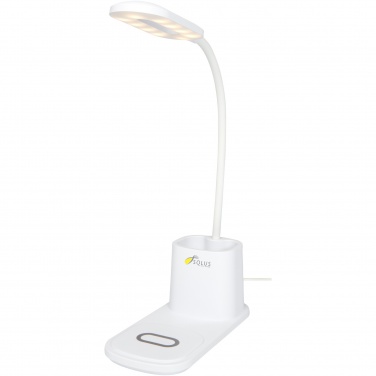 Logo trade promotional item photo of: Bright desk lamp and organizer with wireless charger