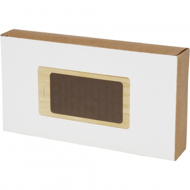 Logotrade promotional gift image of: Alata 8000 mAh bamboo solar power bank