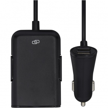 Logotrade promotional giveaways photo of: Pilot dual car charger with QC 3.0 dual back seat extended charger