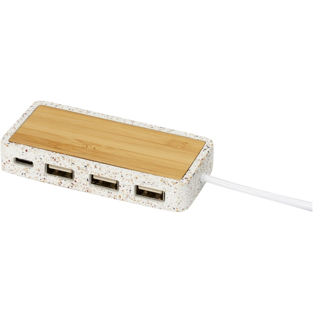 Logo trade corporate gifts image of: Terrazzo USB 2.0 hub