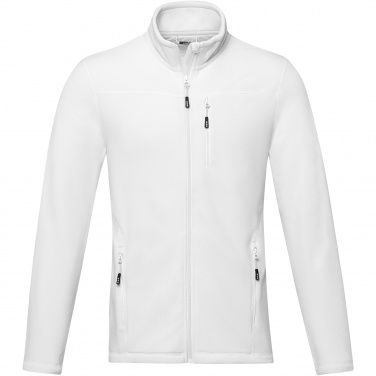 Logo trade business gifts image of: Amber men's GRS recycled full zip fleece jacket
